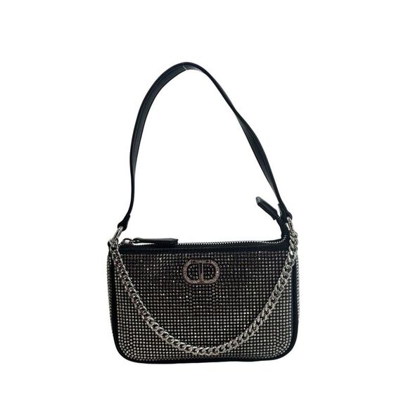 Twinset Black Polyurethane Women Shoulder Women's Bag